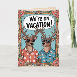 Tarjeta de Navidades divertidos EDITABLE Vintage