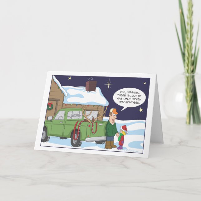 Tarjeta de Navidades divertidos, humor de caza de  (Anverso)