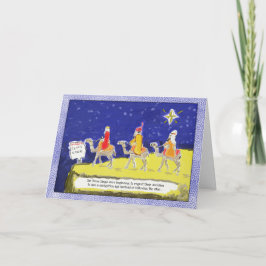 Tarjeta de Navidades divertidos: Los Tres Reyes
