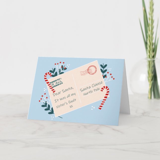 Tarjeta de Navidades divertidos para humor de herm (Anverso)