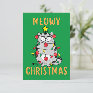 Tarjeta de Navidades divertidos para Navidades Meo