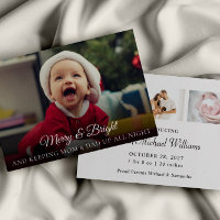 Tarjeta de Navidades divertidos para Recién nacido