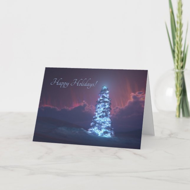Tarjeta de Navidades divinos nocturnos (Anverso)