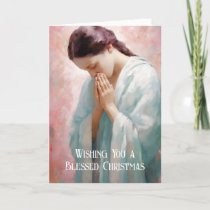 Tarjeta de Navidades divinos sagrados