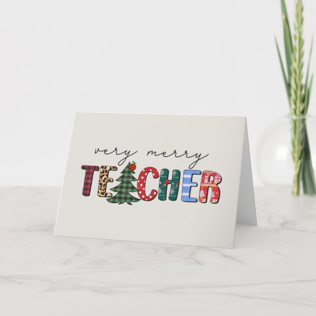Tarjeta de Navidades docentes (Anverso)