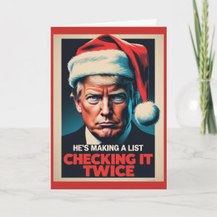 Tarjeta de Navidades Donald Trump Festividad pol