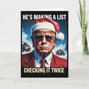 Tarjeta de Navidades Donald Trump   Vacaciones de 