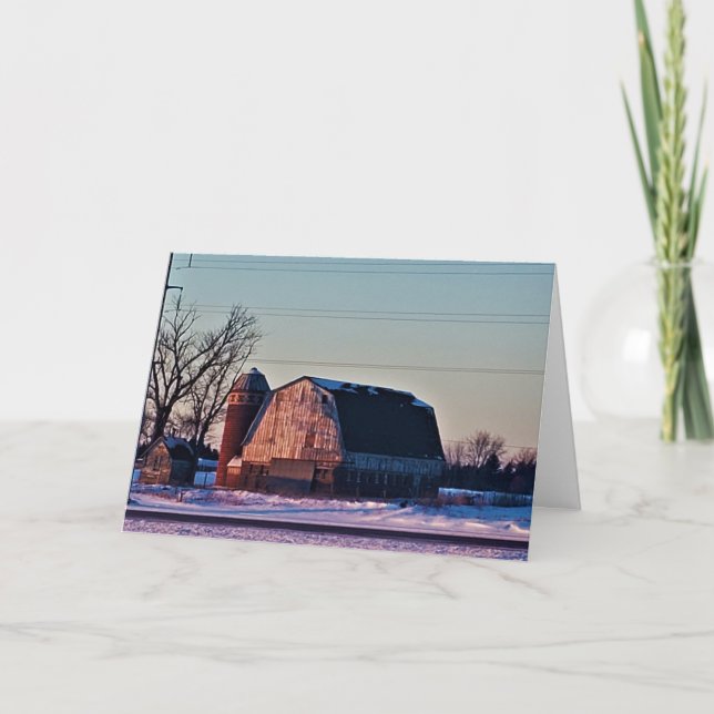 Tarjeta de Navidades "Drifting at Dusk" (Anverso)