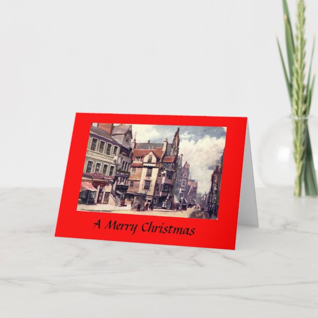 Tarjeta de Navidades - Edimburgo (Anverso)