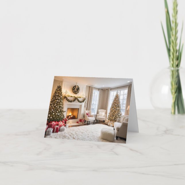 Tarjeta de Navidades elegante y moderno (Anverso)