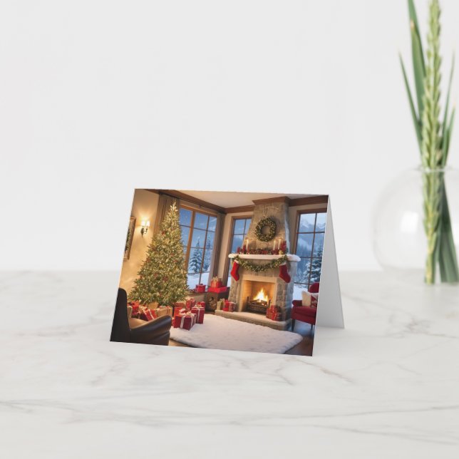 Tarjeta de Navidades elegante y moderno (Anverso)