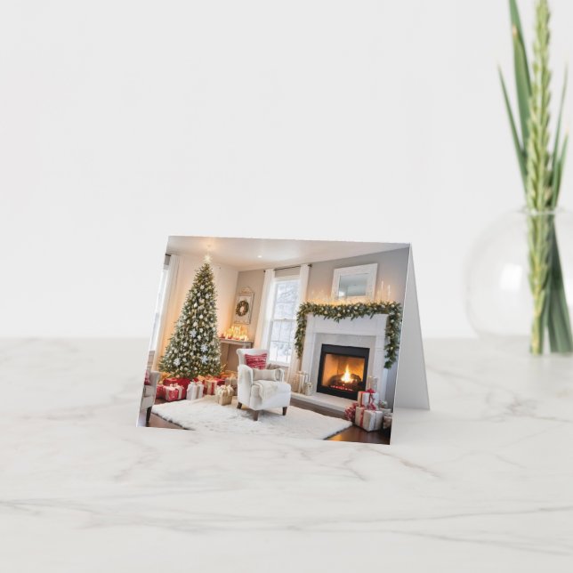 Tarjeta de Navidades elegante y moderno (Anverso)