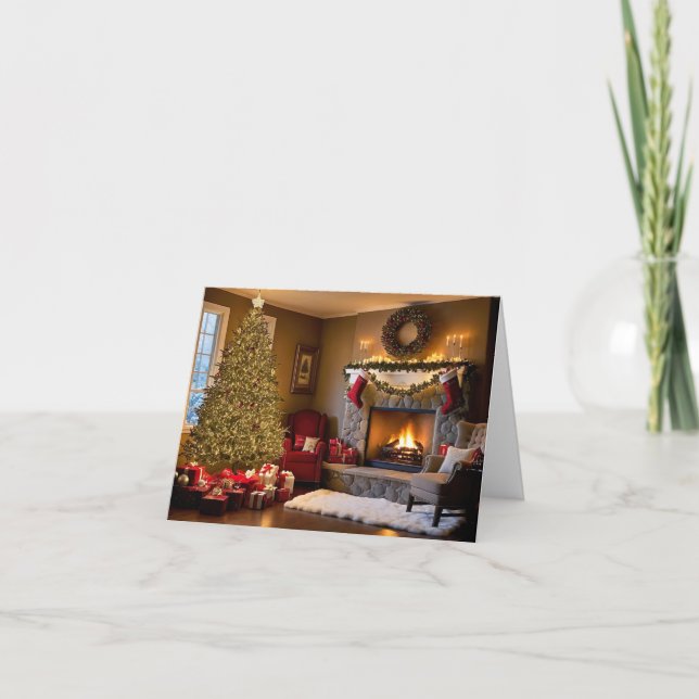 Tarjeta de Navidades elegante y moderno (Anverso)