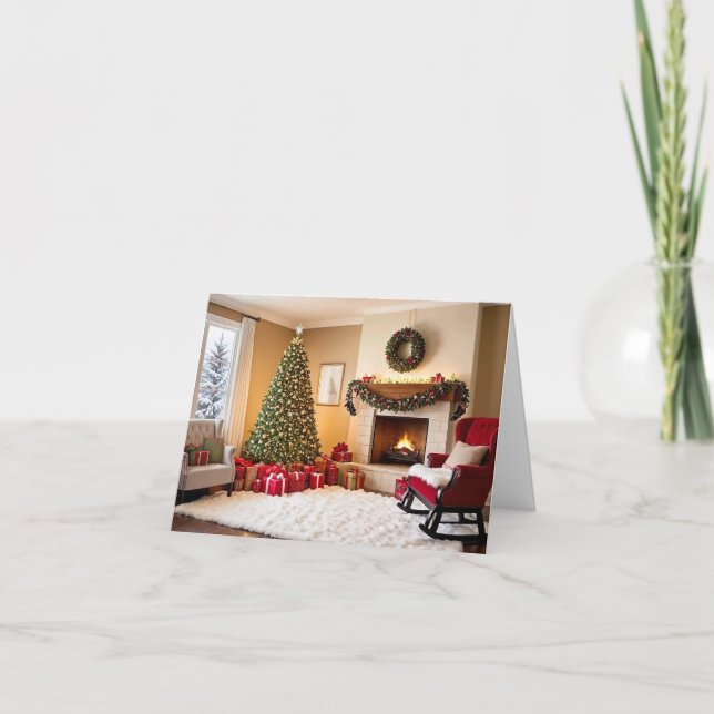 Tarjeta de Navidades elegante y moderno (Anverso)