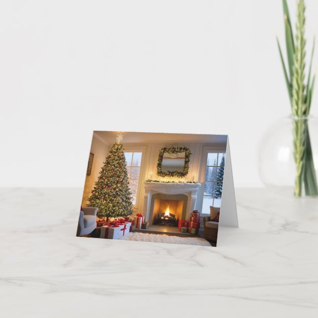 Tarjeta de Navidades elegante y moderno (Anverso)