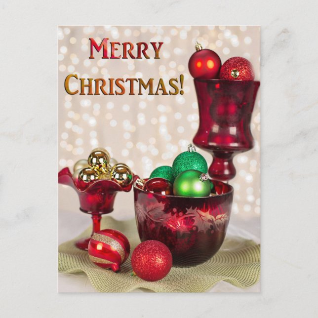 Tarjeta de Navidades elegantes (Anverso)