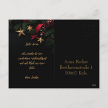 Tarjeta de Navidades Elegantes de personalizable c