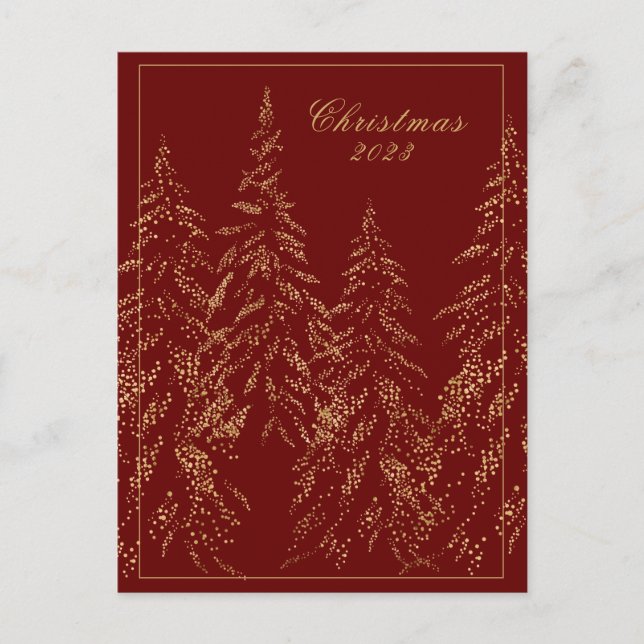 Tarjeta de Navidades elegantes para Purpurinas de  (Anverso)