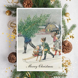 Tarjeta de Navidades Elsa Beskow