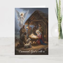 Tarjeta de navidades - Emmanuel Dios está con noso