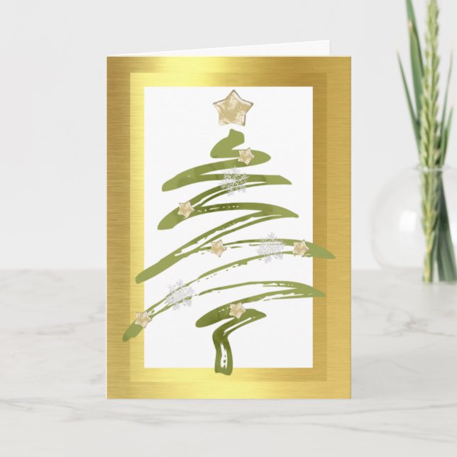 Tarjeta de Navidades empresariales con Navidades T (Anverso)