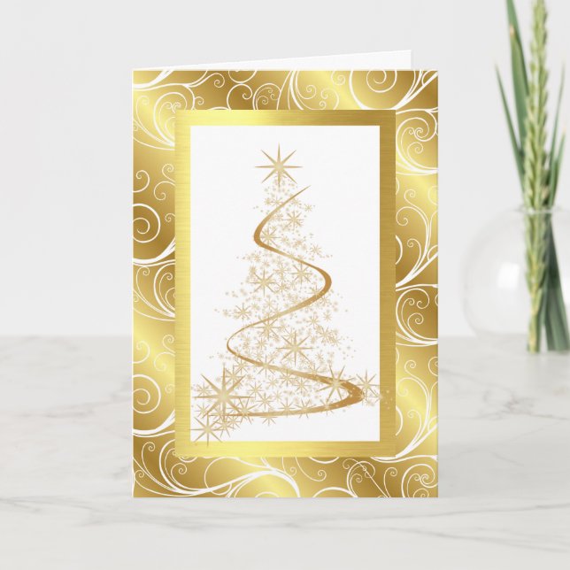 Tarjeta de Navidades empresariales con Navidades T (Anverso)