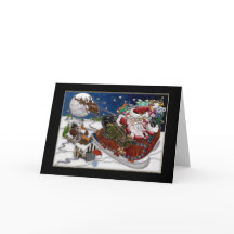 Tarjeta de Navidades empresariales con Santa