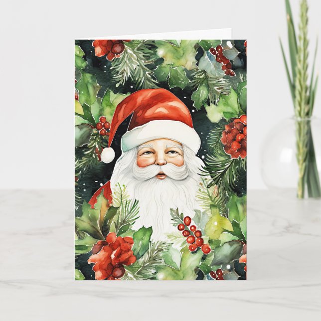 Tarjeta de Navidades en blanco inspirado por la ép (Anverso)