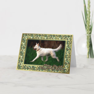 Tarjeta de Navidades en blanco para pastores alema