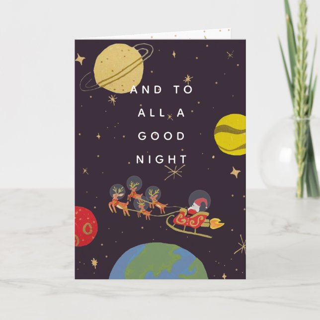 Tarjeta de Navidades en órbita (Anverso)