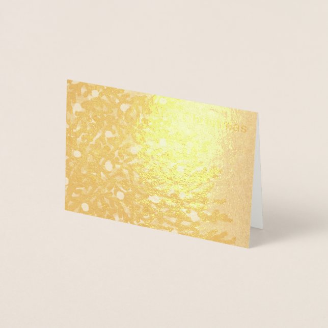 Tarjeta de navidades en Relieve metalizado con dis (Anverso)