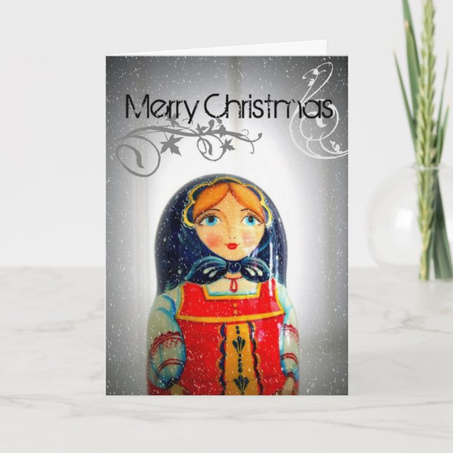 Tarjeta de navidades en Rusia (Anverso)