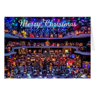 Tarjeta de navidades - Escena de aldea