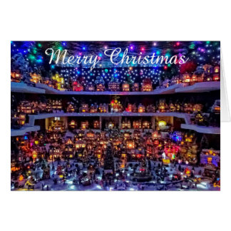 Tarjeta de navidades - Escena de aldea