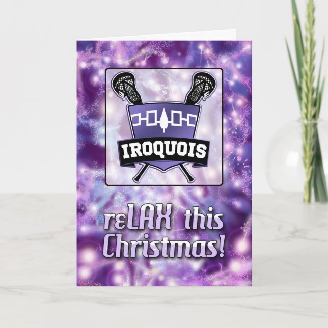 Tarjeta de Navidades Escudo Lacrosse de la Nación  (Anverso)