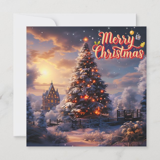 Tarjeta de Navidades espumosos de temporada (Anverso)