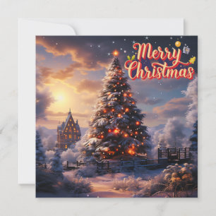 Tarjeta de Navidades espumosos de temporada