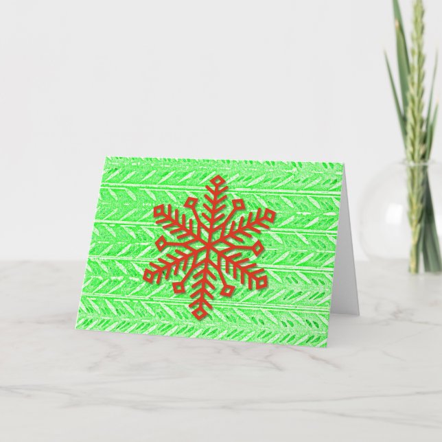 Tarjeta de Navidades estilo arte pop de copas de n (Anverso)
