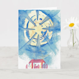 Tarjeta de Navidades Estrella de Natividad