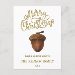 Tarjeta de Navidades Eucalyptus Acorns