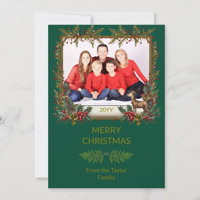 Tarjeta de Navidades familiares (Reverso)