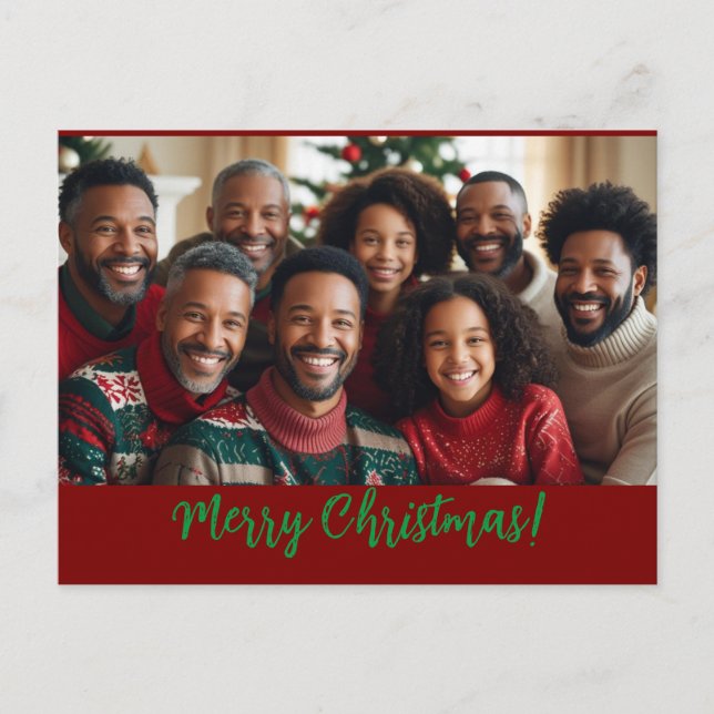 Tarjeta de Navidades familiares (Anverso)