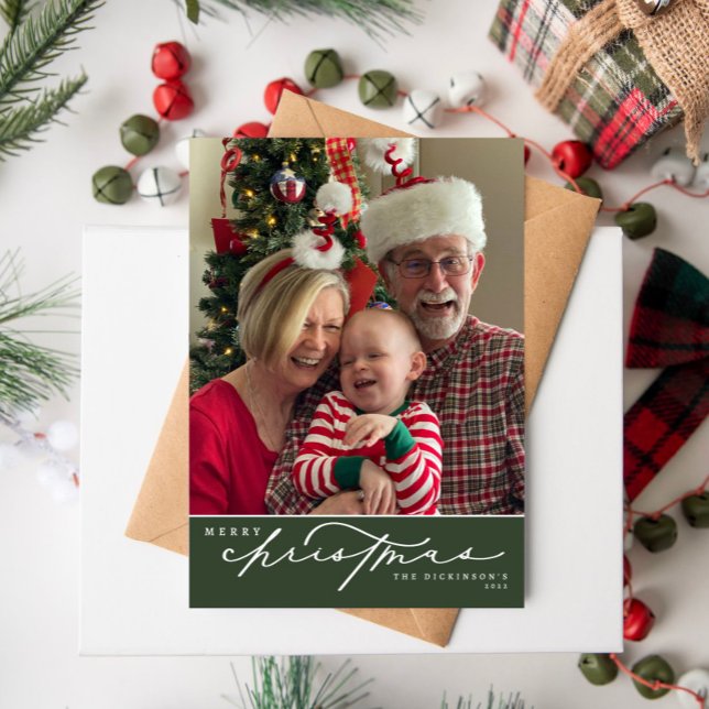 Tarjeta de Navidades familiares con guión navideño (Subido por el creador)