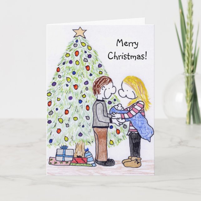 Tarjeta de Navidades familiares de Lizzy (Anverso)