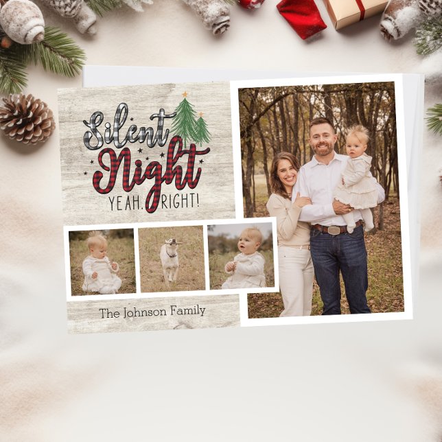 Tarjeta de Navidades familiares divertidos de Noch (Subido por el creador)