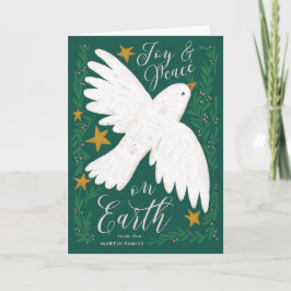 Tarjeta de Navidades familiares ilustrados de Peac