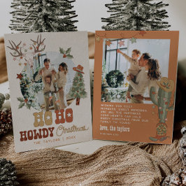 Tarjeta de Navidades familiares multifotográficos