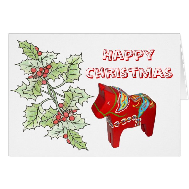Tarjeta de Navidades felices (Anverso (Horizontal))
