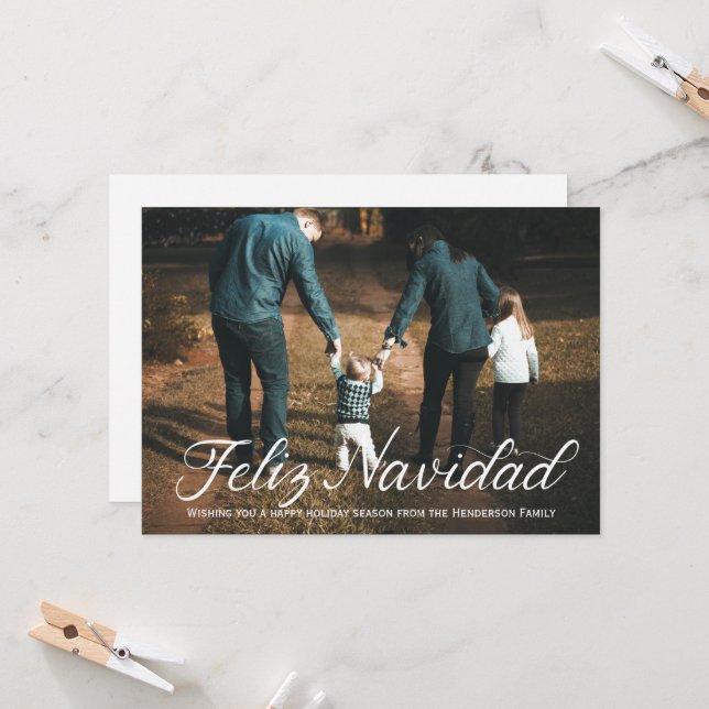 Tarjeta de Navidades Feliz Navidad (Anverso/Reverso In Situ)