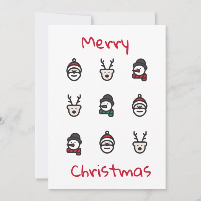 Tarjeta de navidades - Feliz Navidad (Anverso)